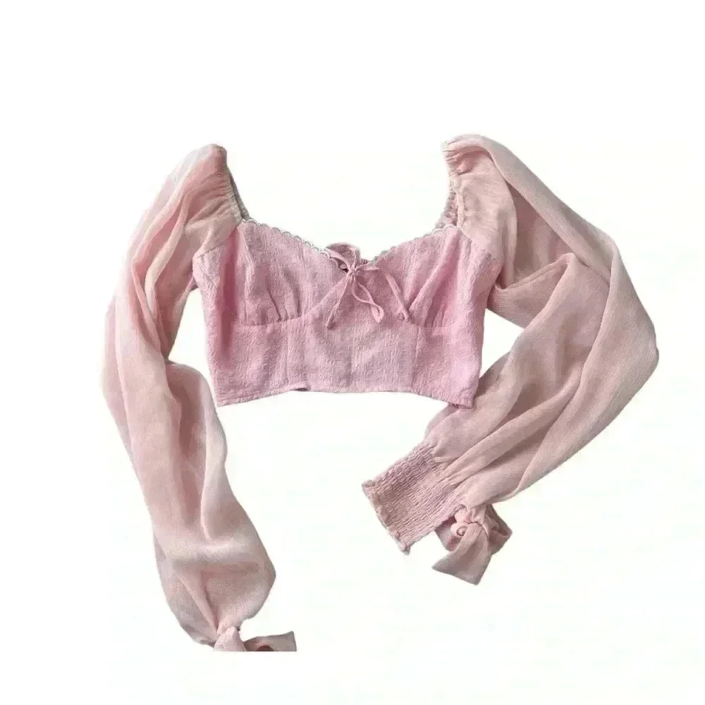 HELLO MOLLY PRETTY IN PINK CROP TOP PINK